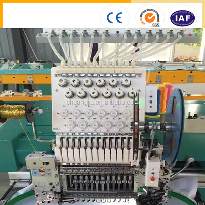 CHUANGJIA Hat/Single Head T-shirt/Flat Embroidery Machine (1201) With Easy Tie With Double Sequin 700*510mm